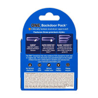 Презервативи ONE Backdoor 3 шт, картонна коробка (м'яте паковання!!!) — Переглянути зображення 3