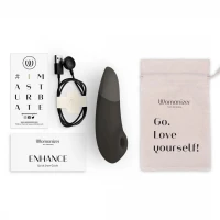 Вакуумний кліторальний стимулятор Womanizer Enhance Black (м'ята упаковка!!!) — Переглянути зображення 18