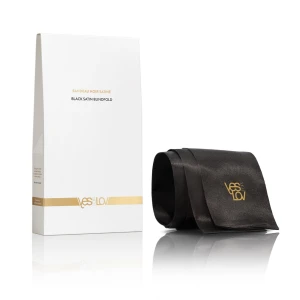 Сатинова пов'язка на очі YESforLOV BLACK SATIN BLINDFOLD (м'яте паковання!!!)