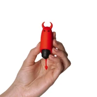 Віброкуля Adrien Lastic Pocket Vibe Devol з хвостиком і ріжками — Переглянути зображення 4