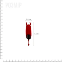 Віброкуля Adrien Lastic Pocket Vibe Devol з хвостиком і ріжками — Переглянути зображення 2