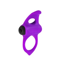 Ерекційне віброкільце Adrien Lastic Lingus MAX Violet з язичком для стимуляції клітора — Переглянути зображення 1