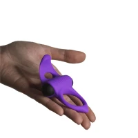 Ерекційне віброкільце Adrien Lastic Lingus MAX Violet з язичком для стимуляції клітора — Переглянути зображення 6