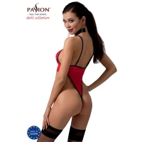 Боді з високим вирізом стегна Passion Exclusive AKITA BODY XXL/XXXL, red — Переглянути зображення 2