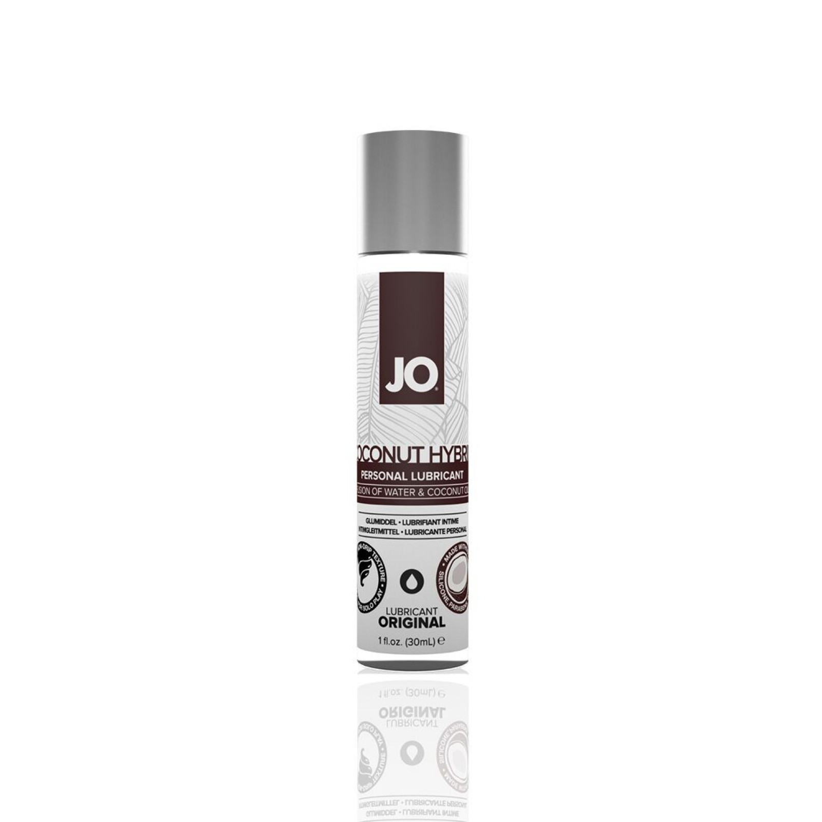 Смазка-крем с кокосовым маслом JO Coconut Hybrid ORIGINAL (30 мл) белая