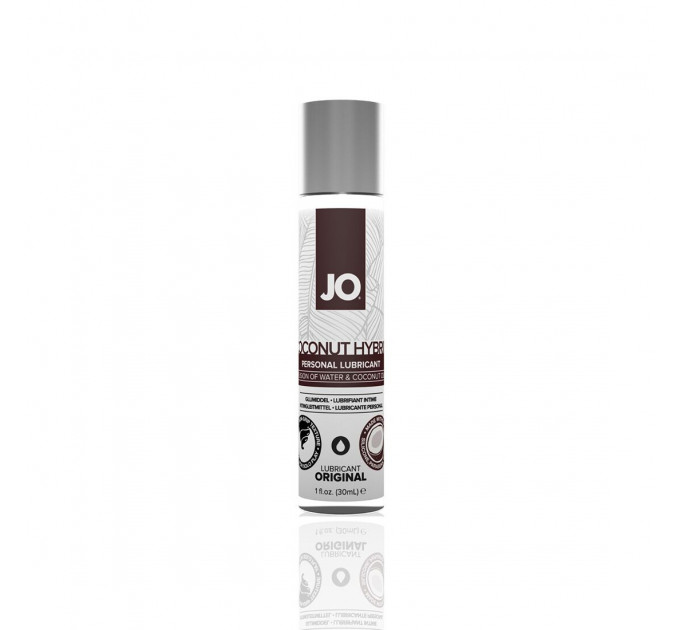 Змазка-крем з кокосовою олією JO Coconut Hybrid ORIGINAL (30 мл) біла