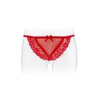 Трусики-стрінги з перлинною ниткою Fashion Secret KATIA Red — Переглянути зображення 1