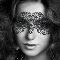Маска на обличчя Bijoux Indiscrets - Dalila Mask, вінілова, клейове кріплення, без зав'язок — Переглянути зображення 2