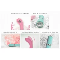 Розкішний вібратор Pillow Talk - Sassy Teal з кристалом Сваровські для точки G, подарункова упаковка — Переглянути зображення 12