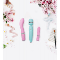 Роскошный вибратор Pillow Talk - Sassy Teal с кристаллом Сваровски для точки G, подарочная упаковка