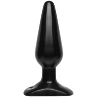 Анальна пробка Doc Johnson Smooth Classic Medium - Black, макс. діаметр 4,2 см — Переглянути зображення 1