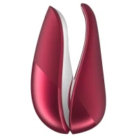 Вакуумний кліторальний стимулятор Womanizer Liberty Red, магнітна кришка, 2 насадки — Переглянути зображення 4
