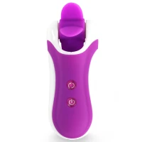 Стимулятор з імітацією оральних пестощів FeelzToys - Clitella Oral Clitoral Stimulator Purple — Переглянути зображення 3