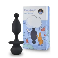 Анальна смарт-пробка Magic Motion Bunny зі знімним пухнастим хвостиком, керування зі смартфона — Переглянути зображення 6