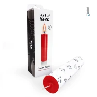 Червона воскова свічка Art of Sex size M 15 см низькотемпературна — Просмотреть изображение 2