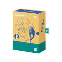 Эрекционное виброкольцо лассо Satisfyer Swordsman Blue, крепкая фиксация, 10 режимов, мощный мотор — Просмотреть изображение 7