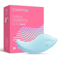 Вібратор та вакуумний стимулятор CuteVibe Heidi Blue — Переглянути зображення 4