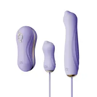 Набір 3в1 Zalo – UNICORN Set Violet, віброяйце, пульсатор, вакуумний стимулятор — Просмотреть изображение 1
