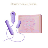 Набір 3в1 Zalo – UNICORN Set Violet, віброяйце, пульсатор, вакуумний стимулятор — Просмотреть изображение 3
