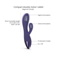 Вібратор-кролик Love To Love FUNKY BUNNY - MIDNIGHT INDIGO — Переглянути зображення 2