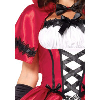 Эротический костюм Красной шапочки Leg Avenue Gothic Red Riding Hood L, платье, накидка