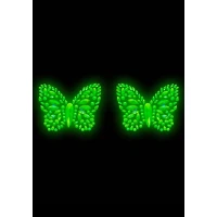 Пестис-метелики з кристалів Leg Avenue Chrysallis nipple sticker, наліпки, світяться у темряві — Переглянути зображення 2