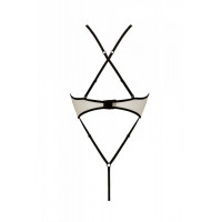 Боди с доступом Passion CHIKA BODY L/XL, cream