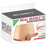 Силіконові трусики з фалоімітатором Real Body Real Manly, S/M, суцільна конструкція, для неї — Переглянути зображення 5
