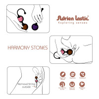 Вагінальні кульки Adrien Lastic Harmony Stones, напівдорогоцінне каміння, діаметр 3 см, 2 тримачі — Переглянути зображення 9