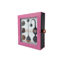 Вагінальні кульки Adrien Lastic Harmony Stones, напівдорогоцінне каміння, діаметр 3 см, 2 тримачі — Переглянути зображення 10