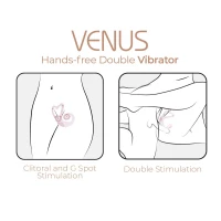 Смарт-вібратор для пар Adrien Lastic Venus + APP, подвійний, можна носити під одягом, 10 режимів — Просмотреть изображение 8