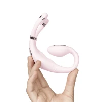 Смарт-вібратор для пар Adrien Lastic Venus + APP, подвійний, можна носити під одягом, 10 режимів — Просмотреть изображение 10