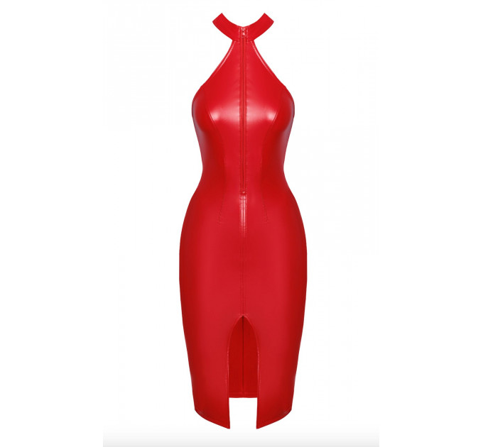 Сукня Noir Handmade F354 Red powerwetlook dress - XXL