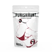 Повітропроникний кляп із силіконовою кулькою Punishment – Silicone Ball Gag – Black — Переглянути зображення 8