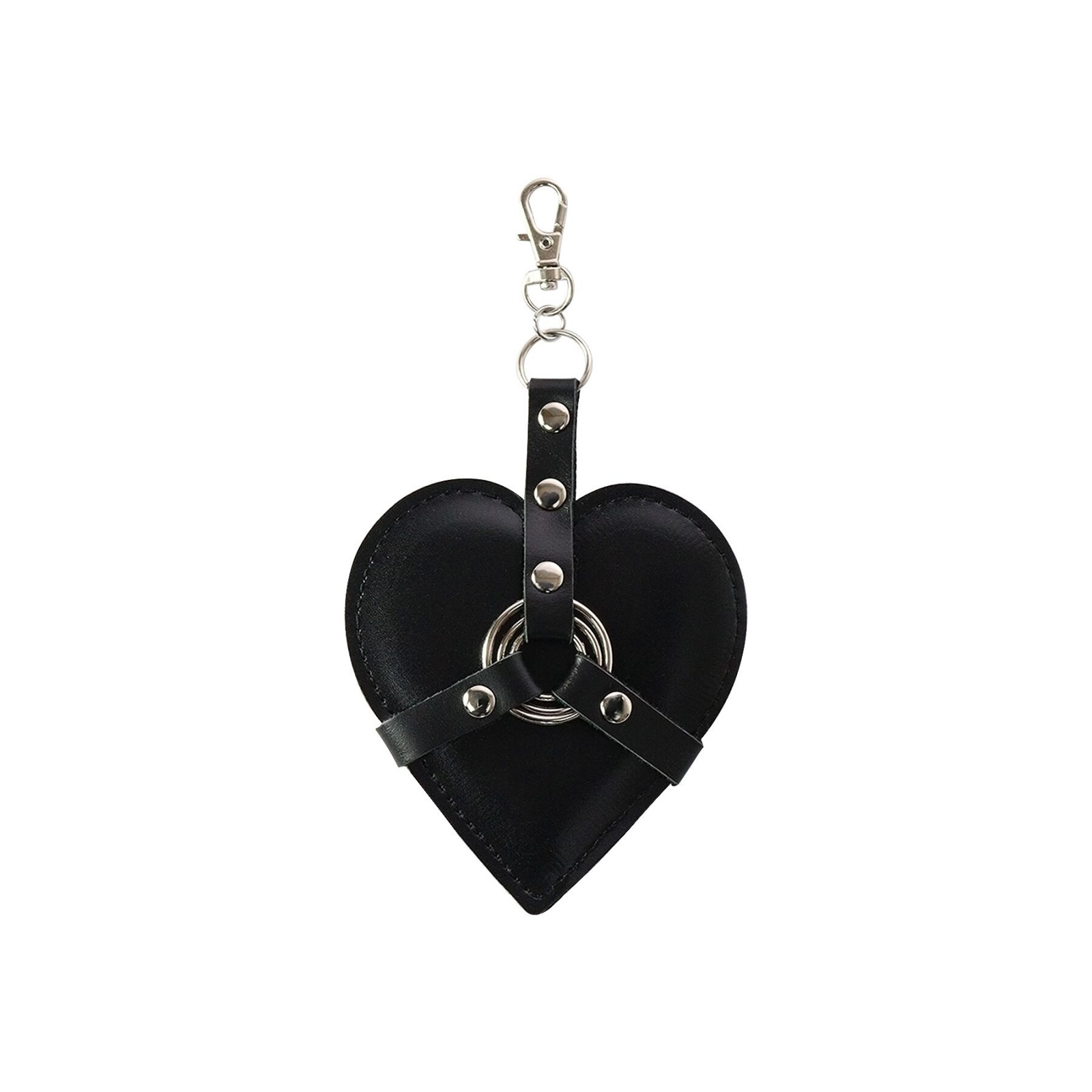 Брелок на карабине для ключей Art of Sex Heart Angel, Черный