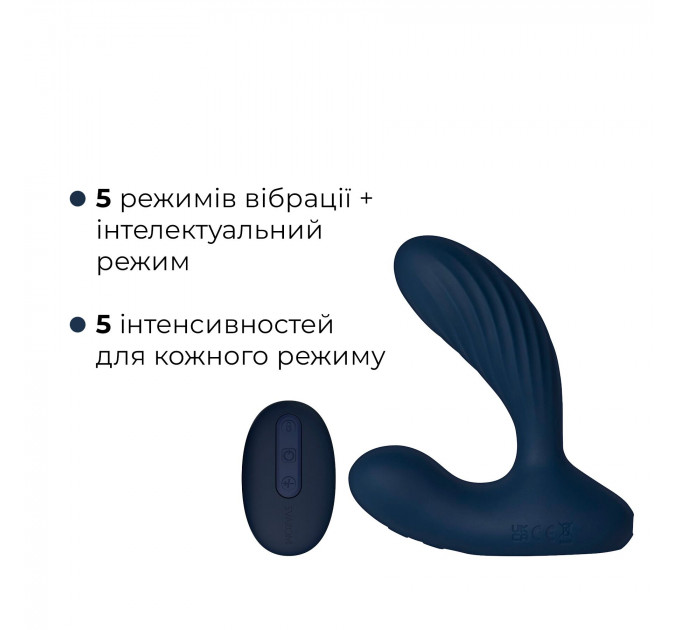 Интерактивный массажер простаты и вибратор точки G Svakom Vick Neo 2, подогрев, поворот ствола, пульт ДУ