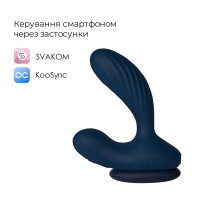 Інтерактивний масажер простати та вібратор точки G Svakom Vick Neo 2, підігрів, поворот стовбура, пульт ДК
