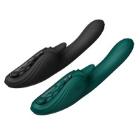 Смарт-вибратор Zalo Ares Obsidian Black, подогрев, 3 мотора, язычок для клитора, стимуляция точки G — Просмотреть изображение 12