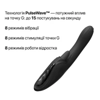 Смарт-вібратор Zalo Ares Obsidian Black, підігрів, 3 мотори, язичок для клітора, стимуляція точки G — Переглянути зображення 8