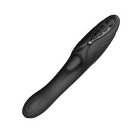 Смарт-вибратор Zalo Ares Obsidian Black, подогрев, 3 мотора, язычок для клитора, стимуляция точки G