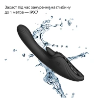 Смарт-вібратор Zalo Ares Obsidian Black, підігрів, 3 мотори, язичок для клітора, стимуляція точки G — Переглянути зображення 14