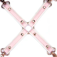 Хрестовина Liebe Seele White &amp; Pink Leather Hogtie — Переглянути зображення 3