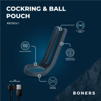 Эрекционное кольцо Boners Cockring &amp; Ball Stimulator — Просмотреть изображение 12