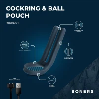 Ерекційне кільце Boners Cockring &amp; Ball Stimulator — Переглянути зображення 22