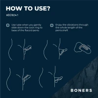 Ерекційне кільце Boners Cockring &amp; Ball Stimulator — Переглянути зображення 24
