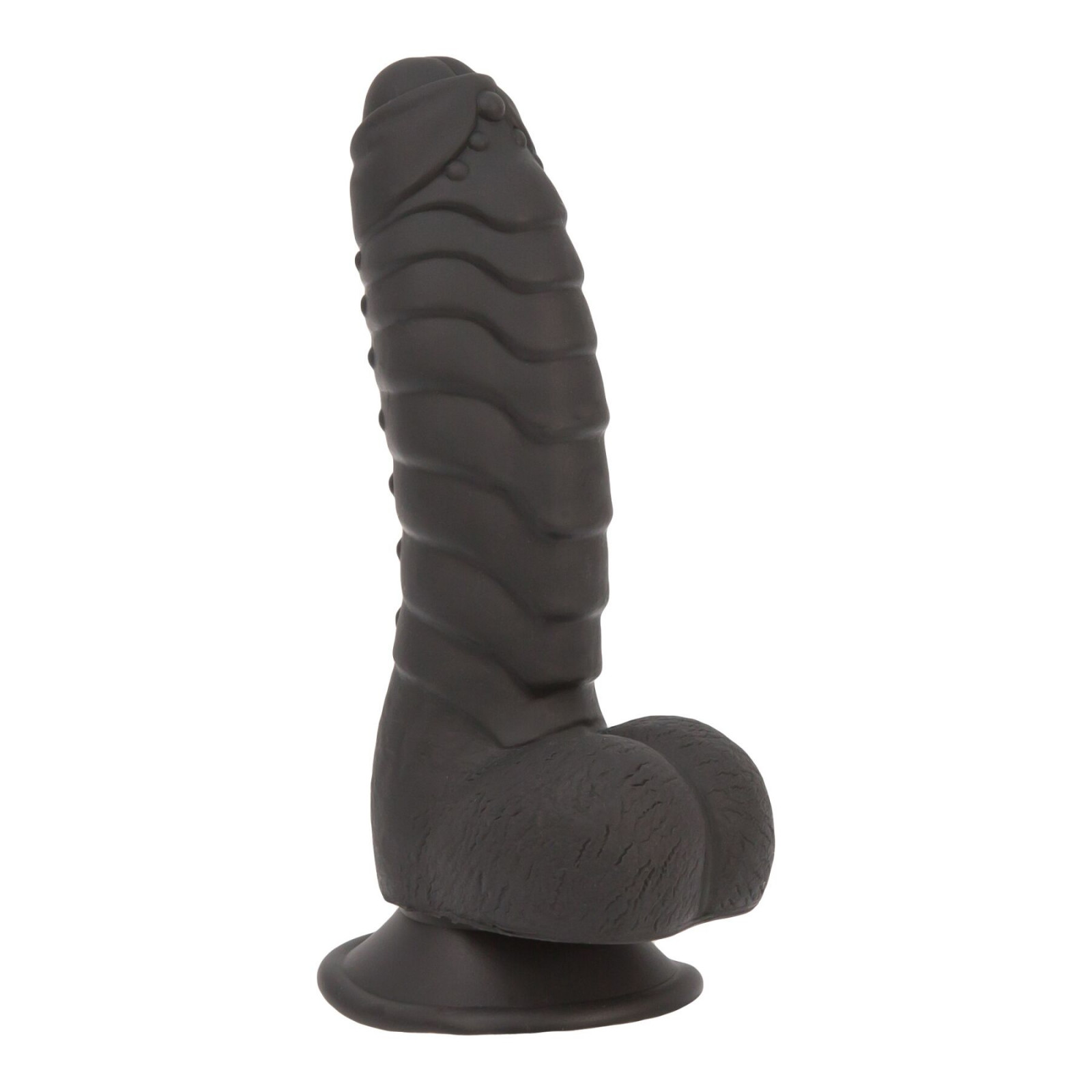 Фаллоимитатор ADDICTION Ben 7" Dildo With Balls Black, вибропуля в подарок