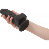 Фаллоимитатор ADDICTION Ben 7" Dildo With Balls Black, вибропуля в подарок