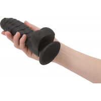 Фалоімітатор ADDICTION Ben 7&quot; Dildo With Balls Black, віброкуля в подарунок — Переглянути зображення 10