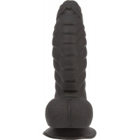 Фаллоимитатор ADDICTION Ben 7" Dildo With Balls Black, вибропуля в подарок