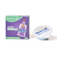 Насадка на член Recare Spike Condom Purple (презерватив з вусиками та рядами шипів) — Переглянути зображення 3